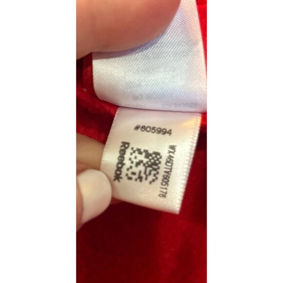 Vtg Detroit Red Wings Hockey Mohawk Hat White Red Reebok Face Off Headwear NHL - Picture 10 of 10